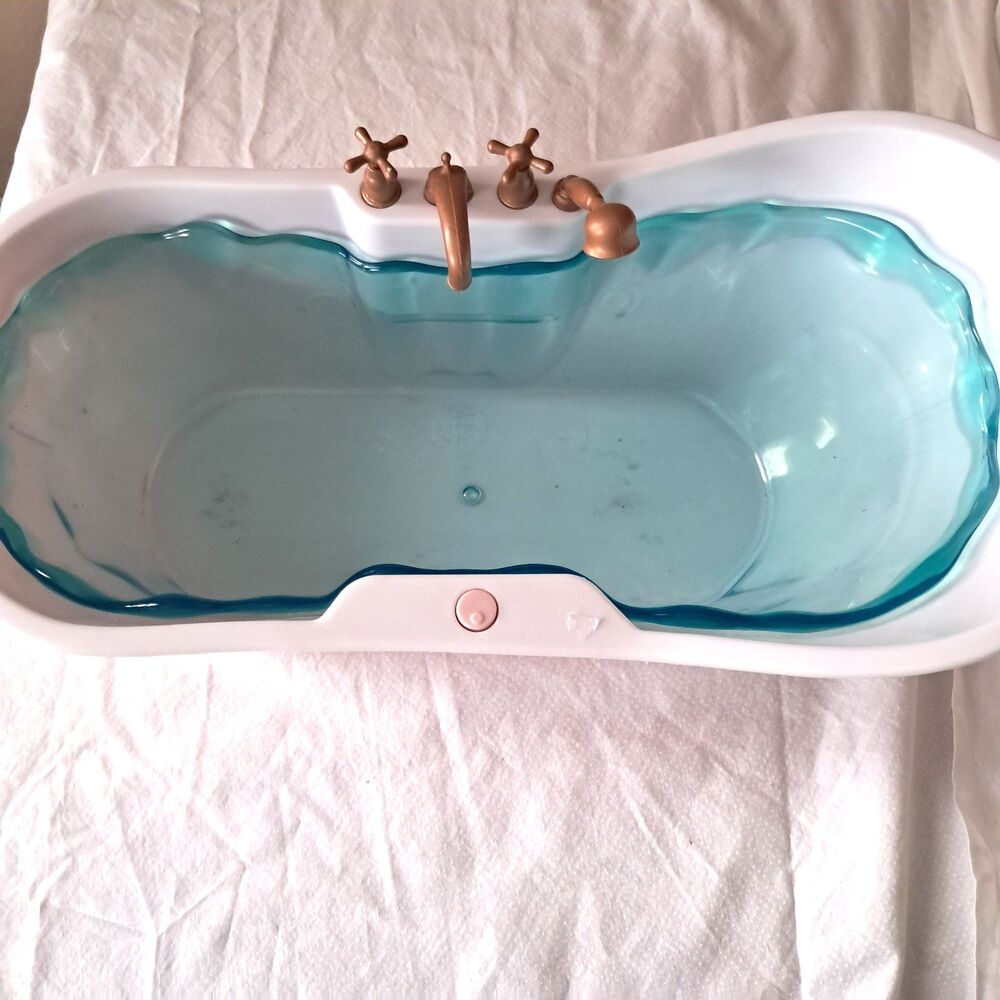 Our Generation Bathtub Bubbly Bath for 18” Dolls Toy Pink With Liner Sound Works - Picture 5 of 16